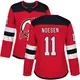 Women's Stefan Noesen New Jersey Devils ＃11 Authentic Red Home Jersey